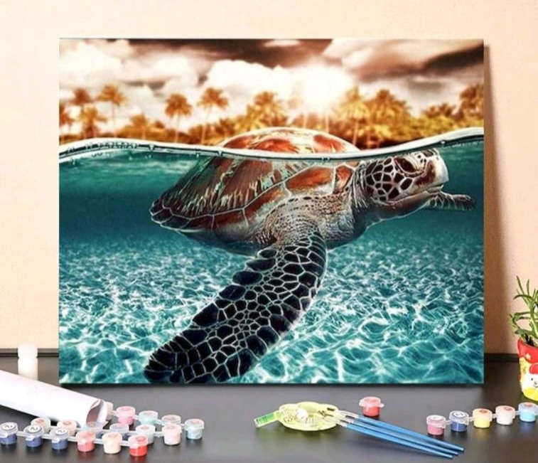 Paint by Numbers: Sea Turtle