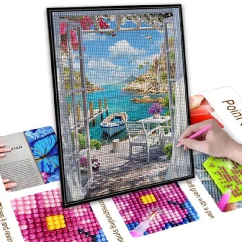 Diamond Dotting: Seaside View
