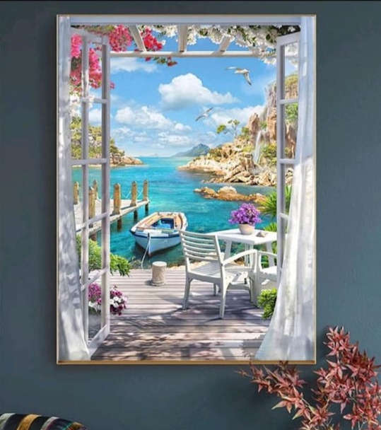 Diamond Dotting: Seaside View