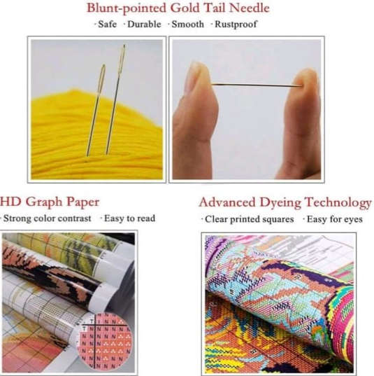 Cross-Stitching: Flowers in Jars