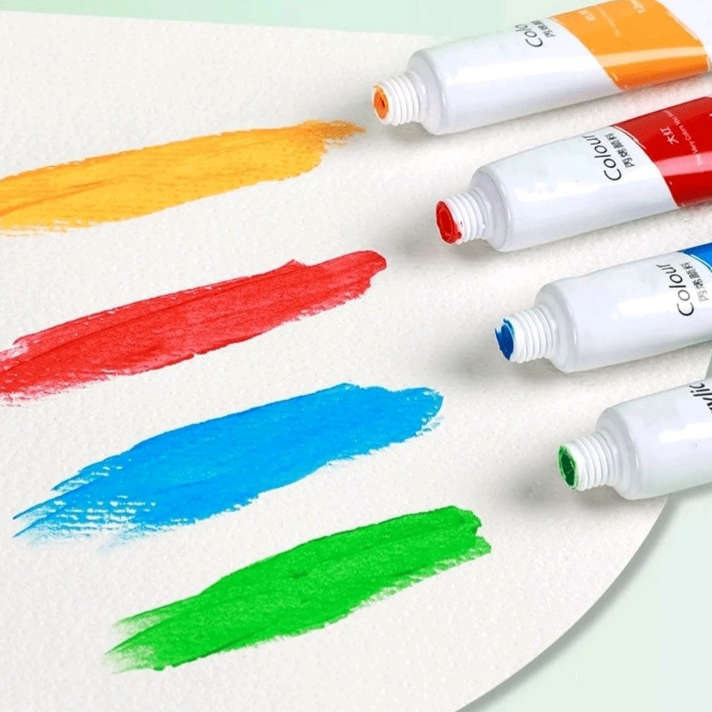 Acrylic Paint - 24 Mixed Colours