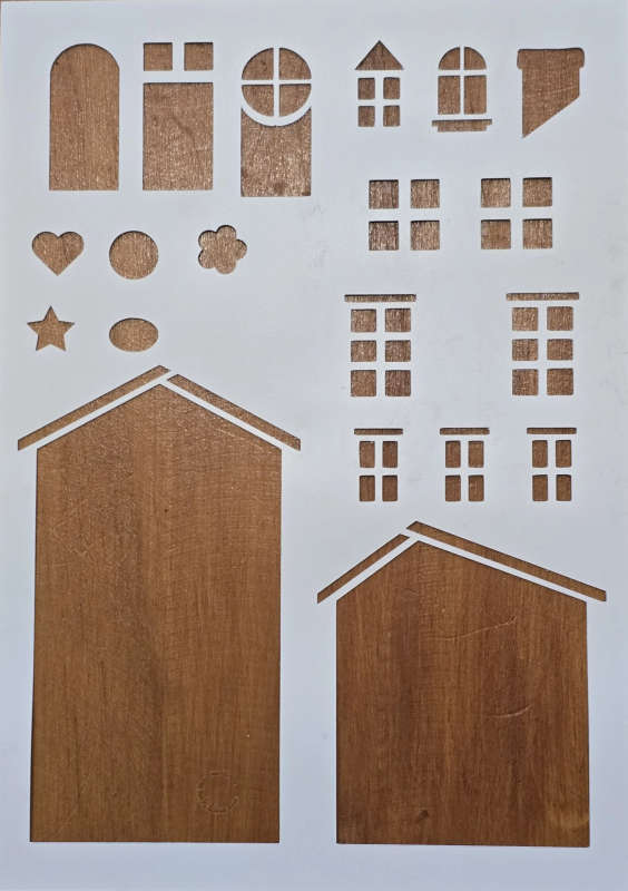 PVC Stencil: A5 Design a House Style 2