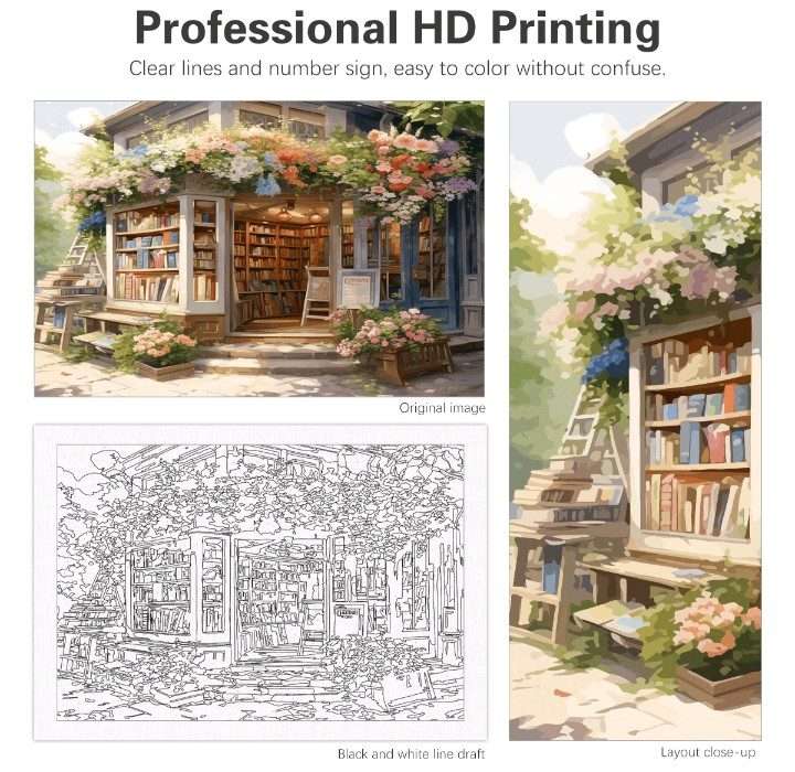 Paint by Numbers: Book Store