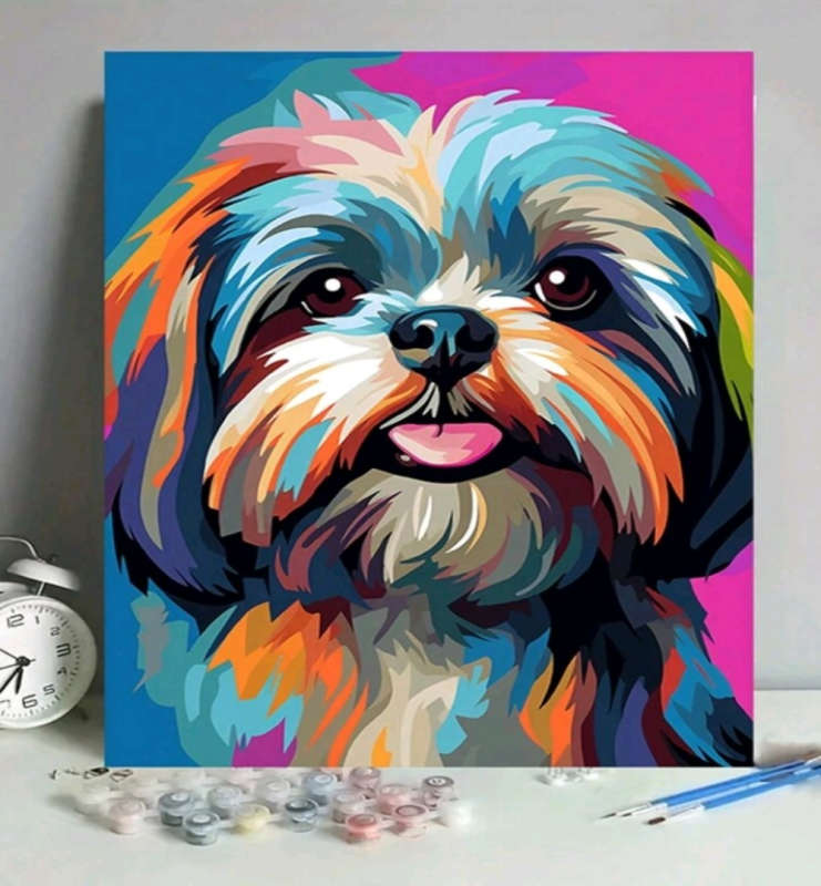 Paint by Numbers: Colourful Yorkie