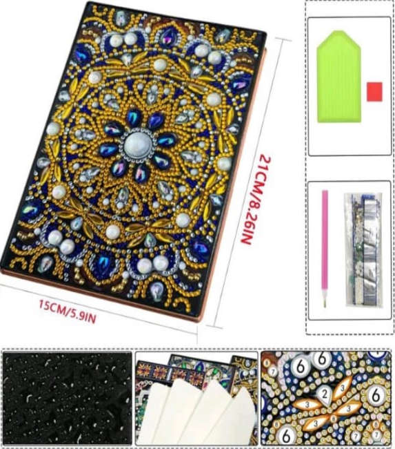Diamond Dotting: A5 50-Page Notebook