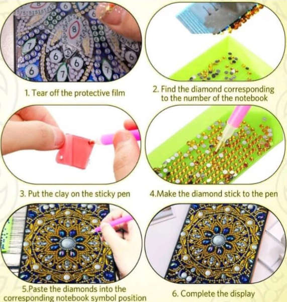 Diamond Dotting: A5 50-Page Notebook