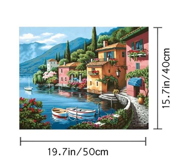 Paint by Numbers: Lakeside Village