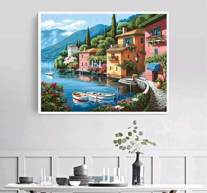 Paint by Numbers: Lakeside Village