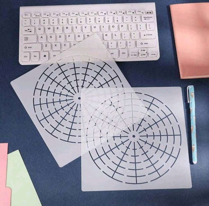 PVC Stencil: 5pc Mandala Dotting