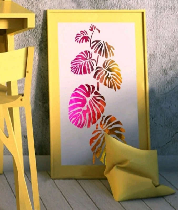 PVC Stencil: Set of 3 Leafy Formwork