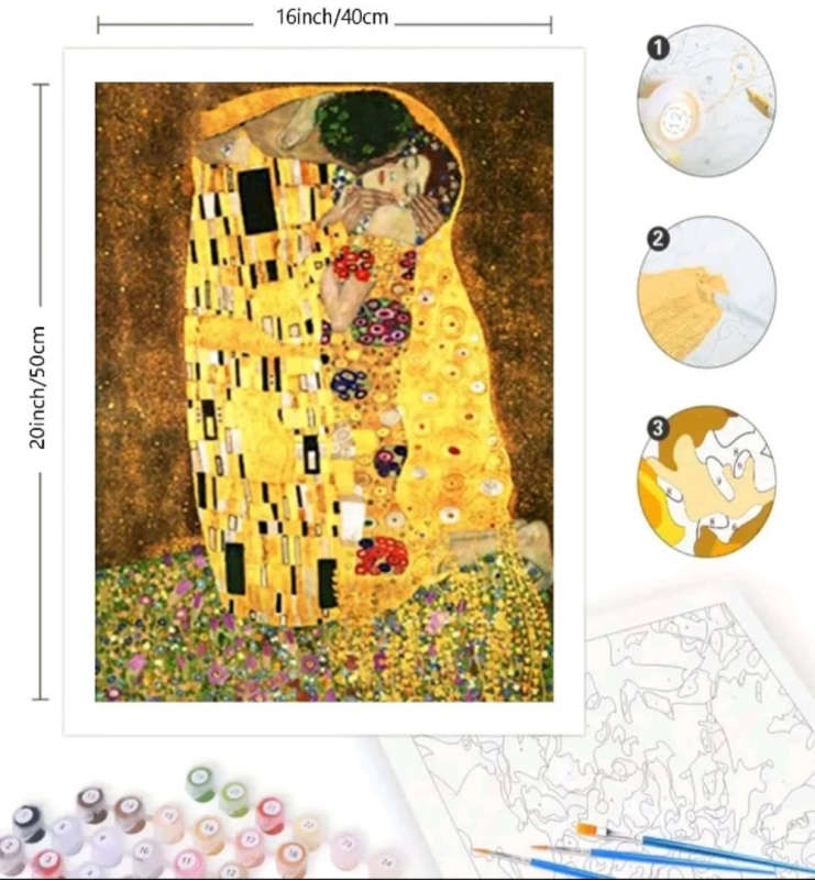Paint by Numbers: The Kiss