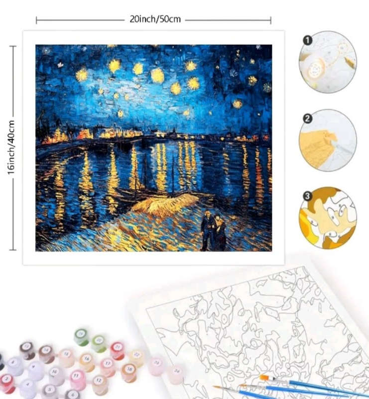 Paint by Numbers: Starry Night