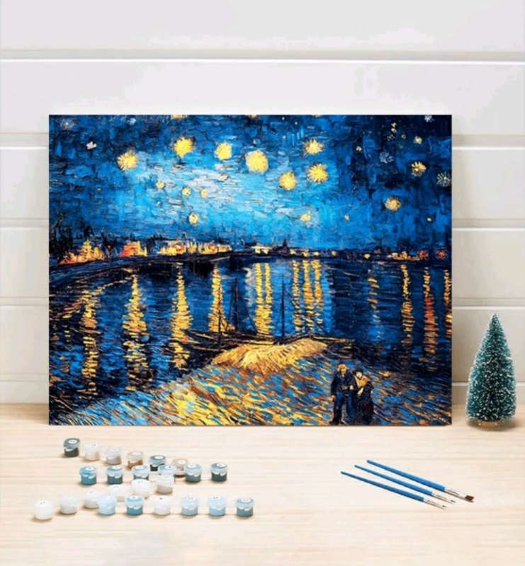 Paint by Numbers: Starry Night