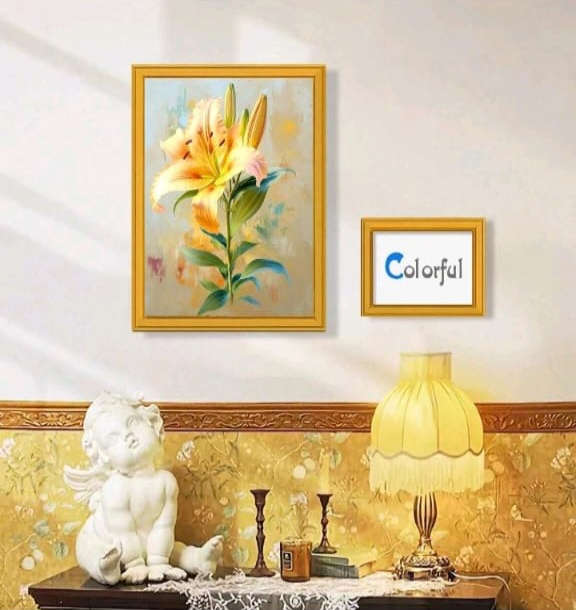Cross-Stitching: Yellow Lily