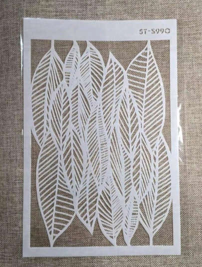 PVC Stencil: 1pc A4 Leaf Stencil