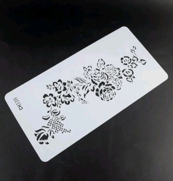 PVC Stencil: 1pc Mixed Flowers
