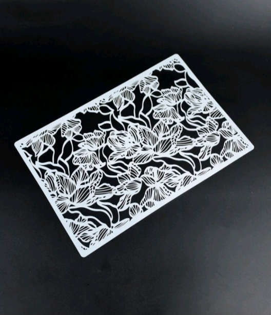 PVC Stencil: 1pc Flower Lace