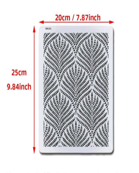 PVC Stencil: 1pc Wheat Spike Stencil