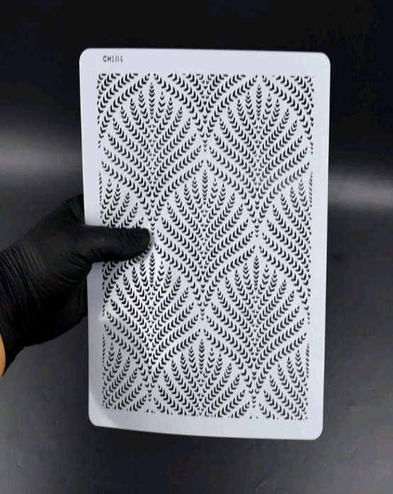 PVC Stencil: 1pc Wheat Spike Stencil