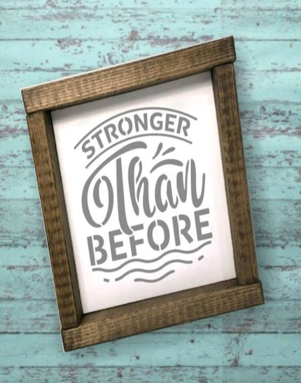 PVC Stencil: 30pc Motivational Quotes