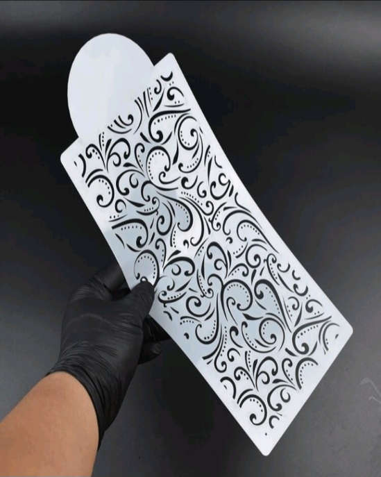 PVC Stencil: 1pc Mould Lace Pattern