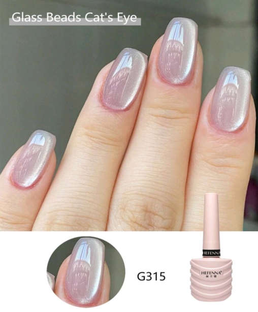 Hefenna Glass Pearl Cat-Eye Nail Polish