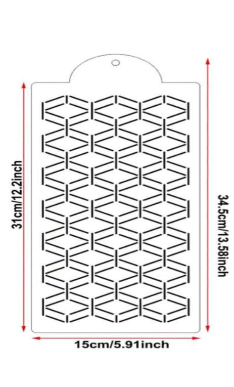 PVC Stencil: 1pc Geometric Stencil
