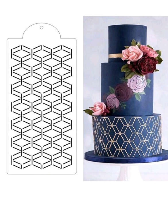 PVC Stencil: 1pc Geometric Stencil
