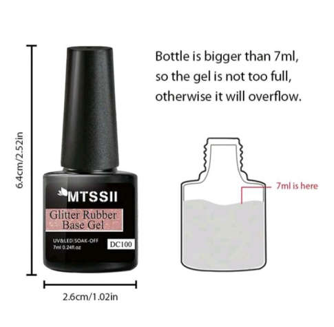 MTSSII Rusty-Brown Glitter Base Gel