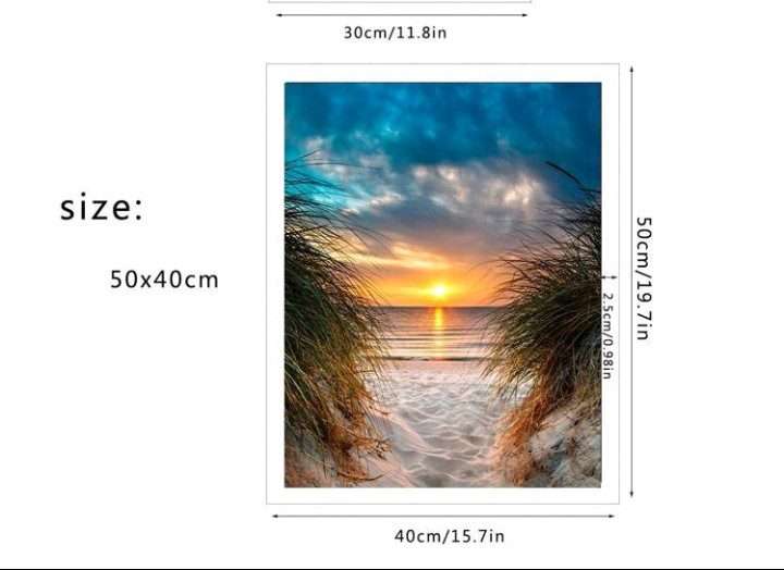 Diamond Dotting: Golden Sunset Beach
