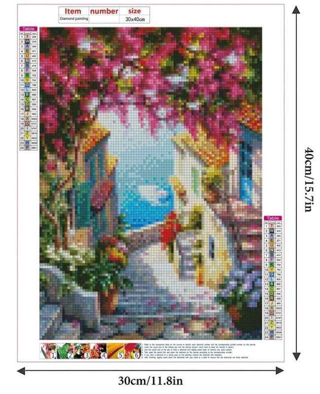 Diamond Dotting: Stairs to the Sea
