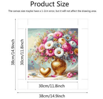 Paint by Numbers: Peonies and Daisies