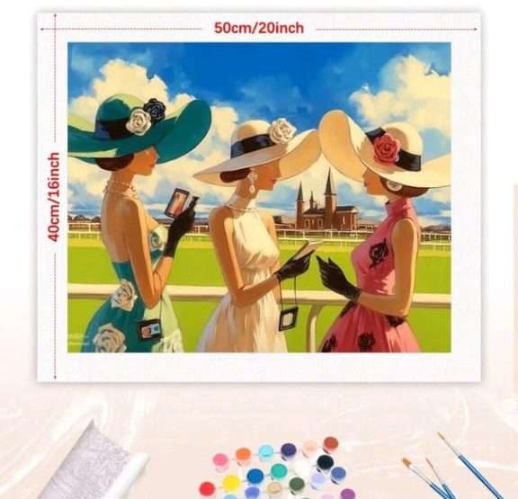 Paint by Numbers: Chic Vintage Trio