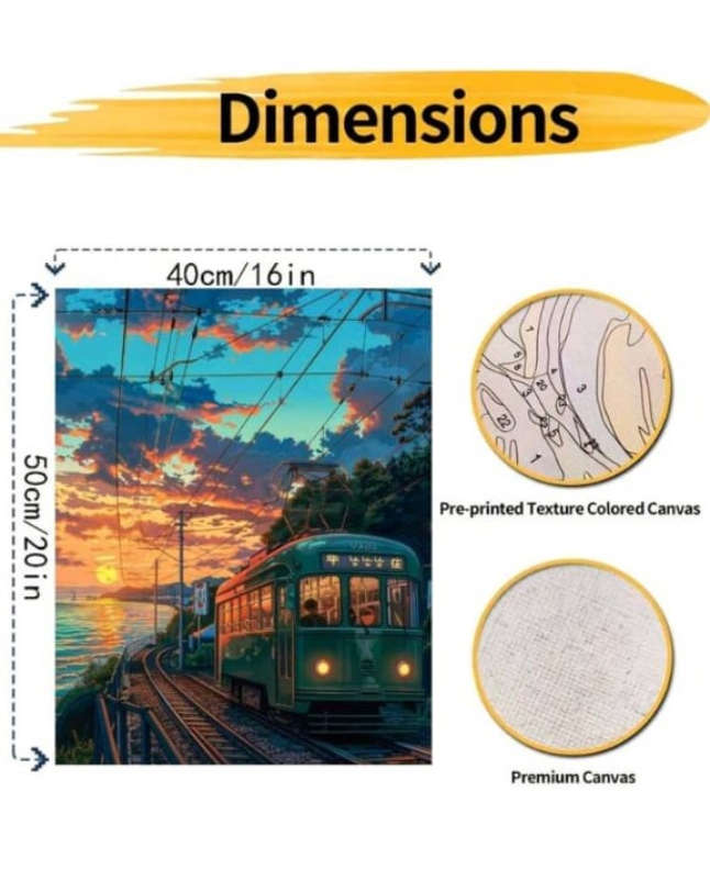 Paint by Numbers: Sunset Express