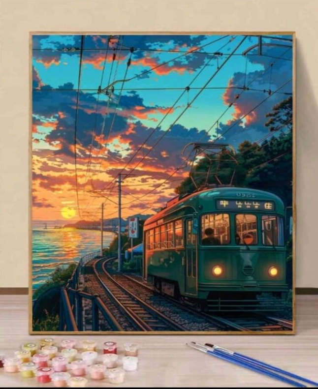 Paint by Numbers: Sunset Express