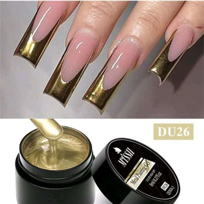 Gold (DU26) Metallic Gel Nail Polish