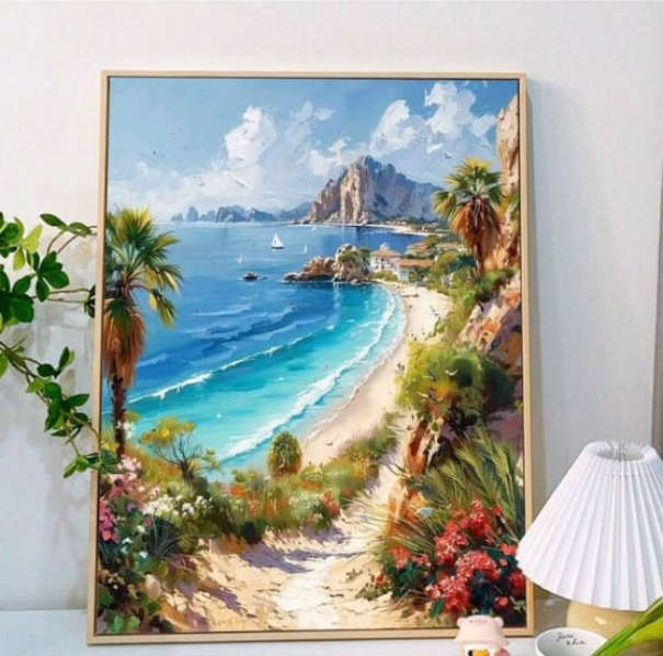 Paint by Numbers: Beautiful Coastal Landscape