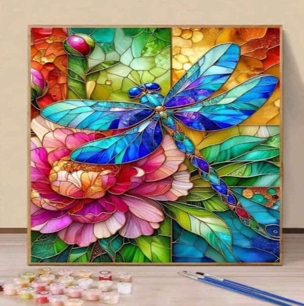 Paint by Numbers: Dragonfly Dreamscape