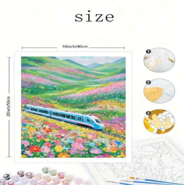 Paint by Numbers: Floral Express