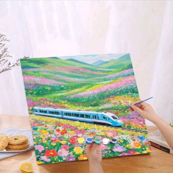 Paint by Numbers: Floral Express