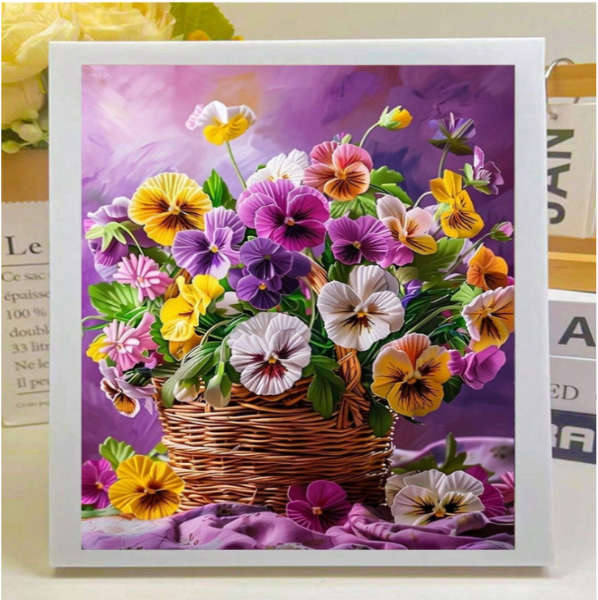 Diamond Dotting:  Flower Basket