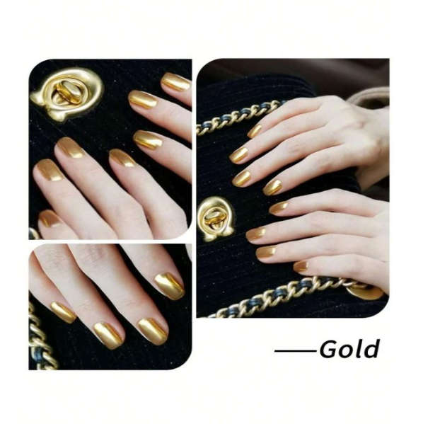 LYTTOA Gold Metallic Gel Nail Polish
