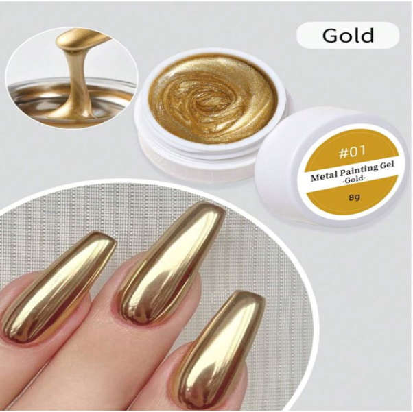 LYTTOA Gold Metallic Gel Nail Polish