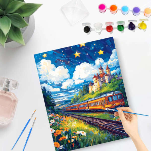 Paint by Numbers: Starry Night Express