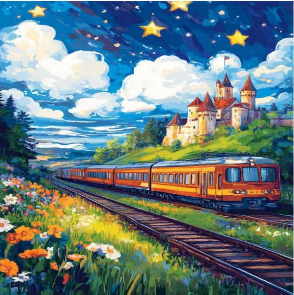 Paint by Numbers: Starry Night Express