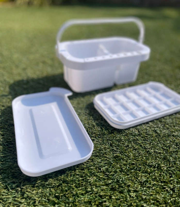 White Portable Brush Washer