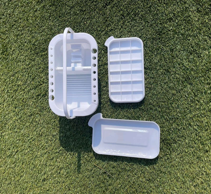 White Portable Brush Washer