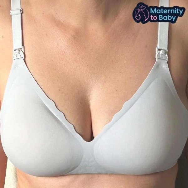 Blue Maternity Bra