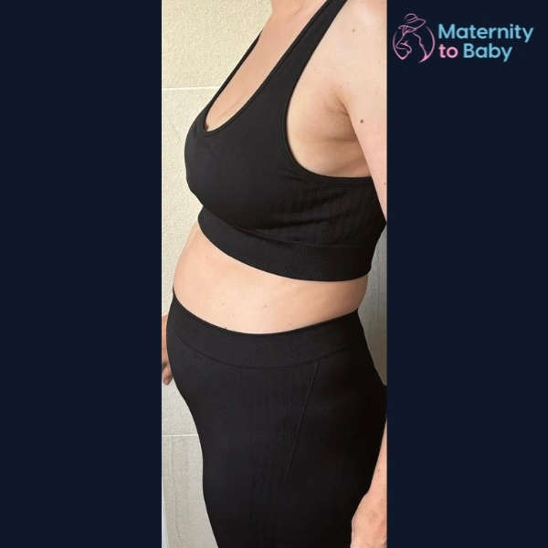 Black Top & Short Maternity Wear