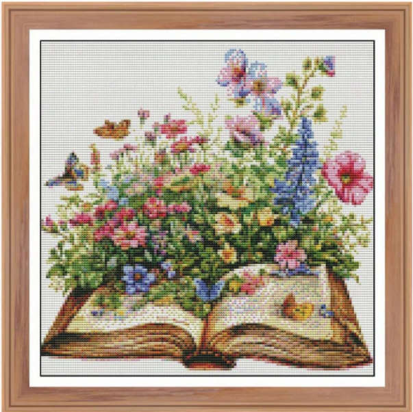 Cross-Stitching: Literary Bloom